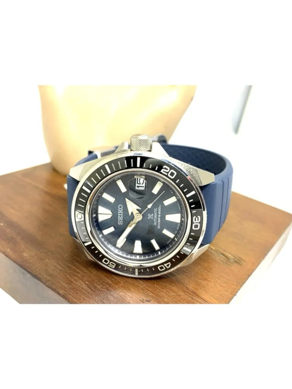 Seiko Prospex King Samurai Men's Watch SRPF79 Automatic Blue Dial Rubber 44mm